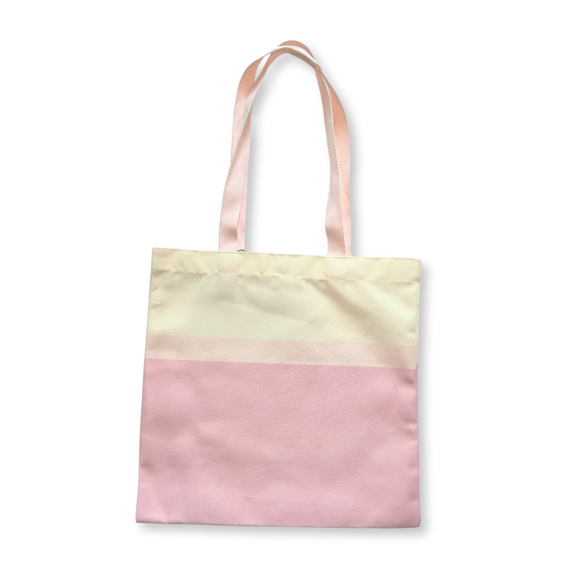 Pastel Pink New York City Tote Bag – Soft Colorblock Design with Lip Print | Wander & Wonder