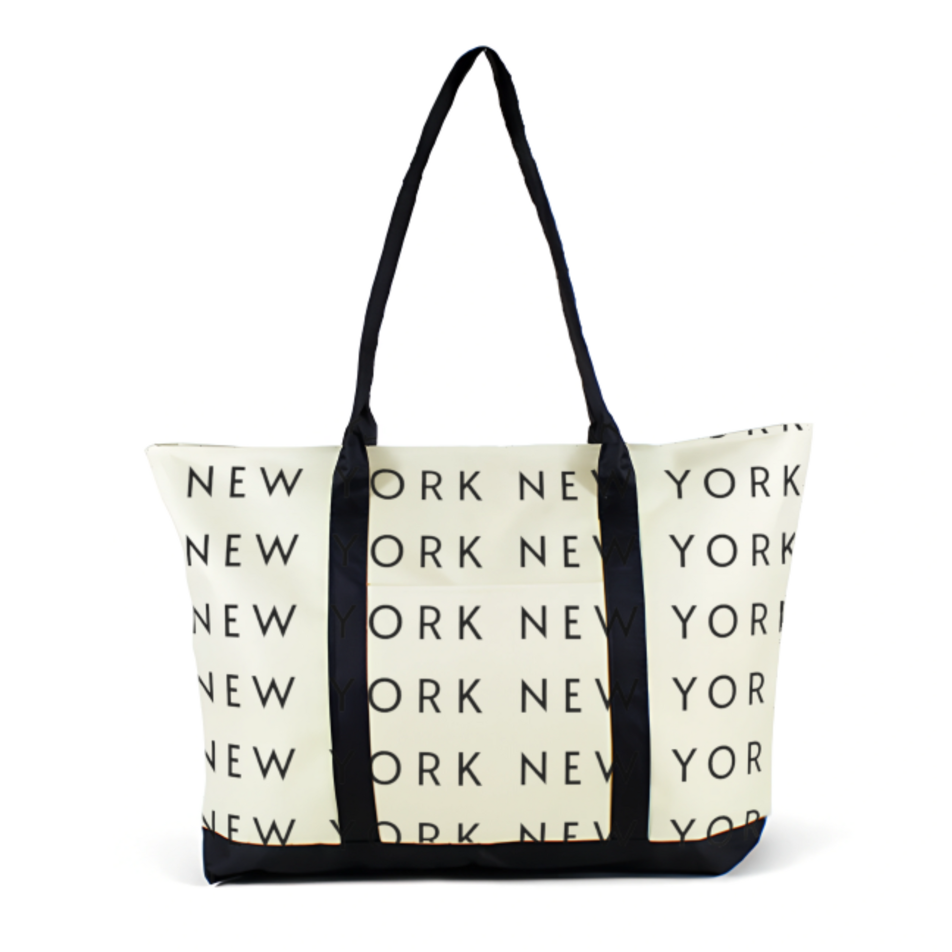 Minimalist New York Tote Bag – Typography Print | Urban street style tote bag | Wander & Wonder
